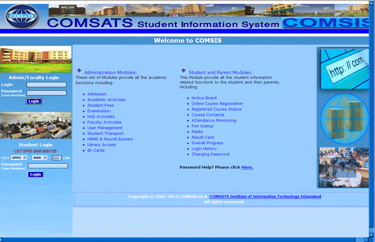 COMSATS Student Information System
